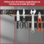 AFXEE Bande Magnétique Autocollante, 2M Bande Magnétique Autocollante Forte avec Adhésive, 1.5CM x 1.5MM Bandes Souple Aimantée