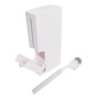 Poubelle de Salle de Bain Fine avec Brosse, Couvercle Escamotable, Poubelle 3 en 1, 1,3 Gallon pour Petit Espace, Seau Intérieur
