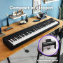 Yamaha P-225 Piano numérique léger et portable avec clavier Graded-Hammer-Compact à 88 touches et 24 voix instrumentales, en bla