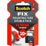 Scotch-Fix Ruban Adhésif Double Face de fixation Extrême pour Extérieur, 19 mm x 1,5 m - Pour un Usage Extérieur extrême, avec l
