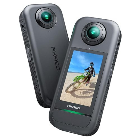 AKASO 360 Camera Sport à 360° avec 5.7K 360 Vidéo, 72MP Photo Action Camera | Capteur 48MP 1/2", SuperSmooth, 2.29" Écran Tactil