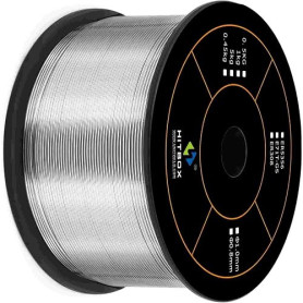 HITBOX 1kg 0,8mm Fil Fourré Sans Gaz,E71T-GS pour Postes à Souder MIG | Fil de Soudage MIG/Sans Gaz Auto-Protégé,Faible Projecti