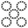 The Lord of the Tools Lot de 5pcs Anneaux LED RVB 12 Bits WS2812 5050 LED pour Murs LED Publicité Karaoké Décorations de Mariage