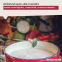 Fackelmann Service à fondue fromage 4 personnes fonte émaillée 1,8 L | Fondue savoyarde ou bourguignonne, Caquelon 1 8 L pour 4,