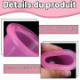 4 Ventouses Massage en Silicone, Anti-Cellulite & Visage, Kit de Ventouses Corps et Visage pour Massage Cupping, Facile à Utilis
