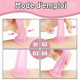4 Ventouses Massage en Silicone, Anti-Cellulite & Visage, Kit de Ventouses Corps et Visage pour Massage Cupping, Facile à Utilis