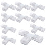 Innfeeltech Connecteur rapide du fil du connecteur de bande de 10 pièces pour 8MM 3 épingles de lumière LED, bande double latéra