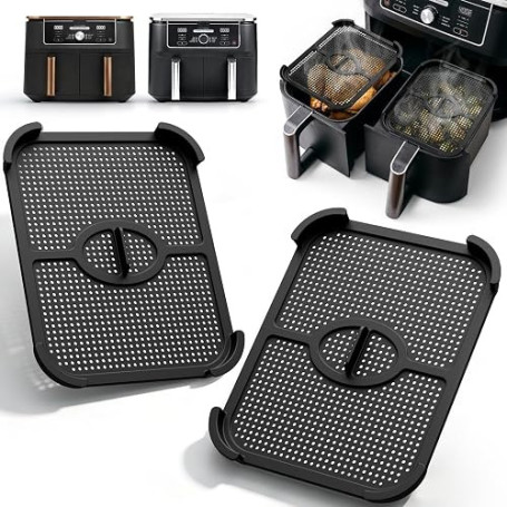 Grille Anti Projection Air Fryer pour Ninja Dual Zone 9.5L AF400EU/ DZ400EU | Accessoire Airfryer pour Ninja 9.5l, Réutilisable