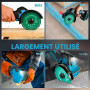 Meuleuse d'angle sans fil pour Makita 18V, Mini meuleuse d'angle sans balais 18000 tr/min 100mm Petit outil de découpe avec 4 di