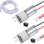 RUNCCI-YUN 2Pcs DC 12V 370 Mini Pompe auto-amorçante Eau à Membrane à Vide électrique Micro pour Machine à thé AquariumWater Coo