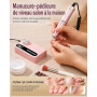 BRIGIN Ponceuse à ongles 45000 tr/min sans fil avec LCD pour ongles en gel | BRIGIN Ponceuse à ongles sans fil avec 45 000 tr/mi