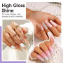ROSALIND Gel pour Extension d'Ongle 6 Couleurs 10 ml UV Nail Réparation | UV LED Mini Quick Construction Poly Ongle, DIY Nail Ar