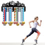 CREATCABIN Trail Running Médaille Cintre Présentoir Porte-Médaille Rack Sports Métal Suspendu Récompenses Fer Petit Mont Décor R