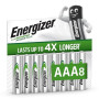 Energizer Recharge Power Plus Piles Rechargeables AAA (Lot de 8) - 700 mAh | NiMH - pré-chargées - Puissance Longue durée - 1000
