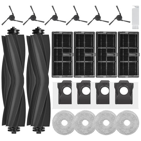 21 Accessoires pour Dreame L10s Ultra Gen3/X40 Ultra Complete/L40 Ultra/X40 Master, Mova P50 Pro Ultra/P70 Pro Ultra Kit avec 2