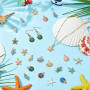 JOOTUEPO 30 Pièces Pendentif, Breloques Mixtes d'étoile de mer coquillage | Pendentifs pour Bracelet, Vente en Gros de Fournitur