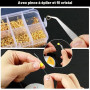 Samulee Lot de 710 Accessoires pour la Fabrication de Bijoux Pour Débutants | Kit Bijoux avec Fermoirs Mousquetons, Perles à écr