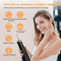 FlossJet Jet Dentaire Hydropulseur,Water Flosser 4 Modes IPX7 Sans Fil | Irrigateur Oral 300ML,Livré Avec 5 Buses Rotatives À 36