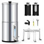 Joypur 8,5 L Système de filtration d'eau par gravité avec indicateur de niveau d'eau - Filtre à eau par gravité potable, Argenté