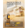 Dreo Chauffage d'appoint, Chauffage Electrique Soufflant Economique avec Thermostat, Minuterie 1-12H, Mode Éco, Chauffage Cérami