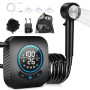 Spopal Douche Camping,8000mAh,Électrique Rechargeable,Afficheur Intelligent | Pomme de Douche 4 Modes,Moteurs résistants,Douche