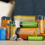 Amazon Basics Lot de 16 piles rechargeables AA NiMH, 2 000 mAh, 1,2 V, rechargeables jusqu'à 1 000 fois, préchargées