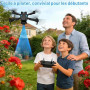 NXPZ Drone avec Caméra 4K HD, Drone Pliable Pour Enfants, Vrille 3D, Décollage/Atterrissage À Un Bouton, Mode Sans Tête, Maintie