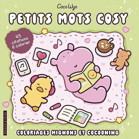 Petits mots cosy - Coco Wyo - Coloriages mignons et cocooning - Cosy colo