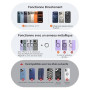 Miracase Support Telephone Voiture pour MagSafe Dernière Version Améliorée | 3600gf Aimant Puissant, 89LBS Base à Ventouse, Rota