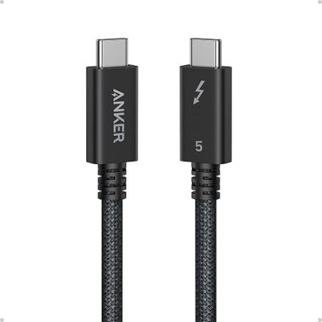 Anker Câble Thunderbolt 5.0, USB C vers USB C, 240W (1 m) | Charge Rapide, Transfert de Données 40 G/Bs, Affichage 8K/4K, pour i