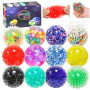 Audasi 12 Pièces Balles Anti-Stress, Boules Sensorielles Boules Jouet Anti Stress Balle Sensorielle pour Enfants et Adultes se D