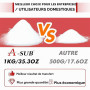 A-SUB Poudre de transfert DTF, 1 kg de poudre de transfert blanche, colle thermofusible pour sublimation, fonctionne avec film D