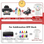 A-SUB Poudre de transfert DTF, 1 kg de poudre de transfert blanche, colle thermofusible pour sublimation, fonctionne avec film D