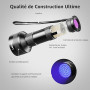 Lepro Lampe UV 395nm Détecteur | 51 LEDs ultra-violet. Détecteur pour Traceurs Fluorescents Chien Chat Tapis Détecteur Urine Sco