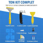 Grattoir Joint Silicone Kit 23 Pièces Enlever Joint Carrelage Douche | Enlever le vieux cordon, appliquer, lisser : 23 pièces po