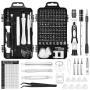 122 en 1 Kit Tournevis de Precision, Coffret Outillage, Jeu de Tournevis Précision Magnétiques compatible PC pour outils modelis
