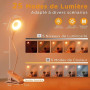 Akynite 3W Lampe de Lecture au Lit Rechargeable à Pince, Type C Charge, 5 Couleur et 5 Intensité, Lampe de Chevet Tactile sans F