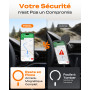 TOCOL Coque pour iPhone 17 Pro Max, Compatible avec MagSafe, Noir | Anneau Magnétique Intégré, Protection de l'objectif Amélioré