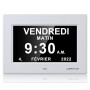 LEMNOI 7" Pouce LCD Horloge Numérique Calendrier avec Date Jour Et Heure Horloge Non-Abrégée Auto Dimming 8 Langues HD Display R