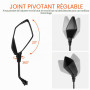 Fousenuk 1 Paire Retroviseur Moto Embout de Guidon, avec Boulon M8 et M10 | Universel Réglable 360° Rétroviseurs Latéraux de Mot