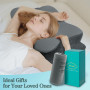 Aoceki Oreiller Ergonomique Cervical Oreiller Memoire Forme pour la Nuque,pour Dormir sur Le côté,Le Dos et Le Ventre, Gris Fonc