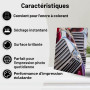 Inkuway 300gsm Papier Photo Brillant Épais A4 100 Feuilles - Kraft Papier pour Imprimante Jet d'Encre, Pour l'Impression d'Œuvre
