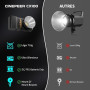 ZHIYUN CINEPEER CX100 [Officiel] Lumiere Video 100W avec Batterie 4500mAh | COB Eclairage Video Bi-Color avec 3840 Lux et 2700-6