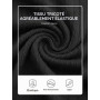 Runcati Polo à manches courtes en tricot pour homme - Coupe droite - Couleur unie - Boutonnière - Polo de golf basique pour les 