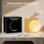 RETEYUNG Réveil et Veilleuse Enfant avec Simulateur d'Aube - Réveil Lumineux avec 15 Sonneries, Fonction Snooze, 8 Couleurs RGB,