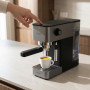Cecotec Machine à Café Expresso Manuelle Cafelizzia 690 Grey. 1230-1465 W, Pompe 20 Bars, 1 ou 2 Tasses, Buse Vapeur, Réservoir 