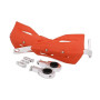Protege Main Moto Cross,Universel pour Guidon Moto 22mm / 28 mm Moto-Orange | Aluminium Protege Main pour Pit Bike Dirt Bike MX