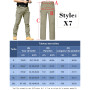 DUOLUVA Pantalon Cargo Homme Tactique Multi Poches X7 (Pas de Ceinture) | Cargo Trouser Mens Combat Stretch Extensible Séchage R