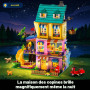 HOGOKIDS Friends Maison de Famille avec LED pour Filles et Garçons de 8 Ans | Set Maison de Jeu d'Imitation 3 Styles avec 4 Anim