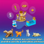 HOGOKIDS Friends Maison de Famille avec LED pour Filles et Garçons de 8 Ans | Set Maison de Jeu d'Imitation 3 Styles avec 4 Anim